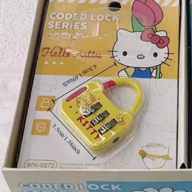 Cadeado Sanrio Hello Kitty Cute Cat Password Lock