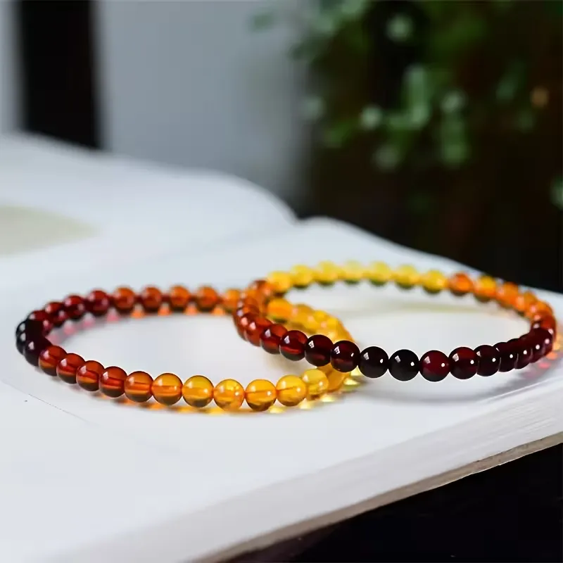 Pulseira com contas de Âmbar Báltico