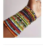 Kit pulseira coloridas 5 unidades